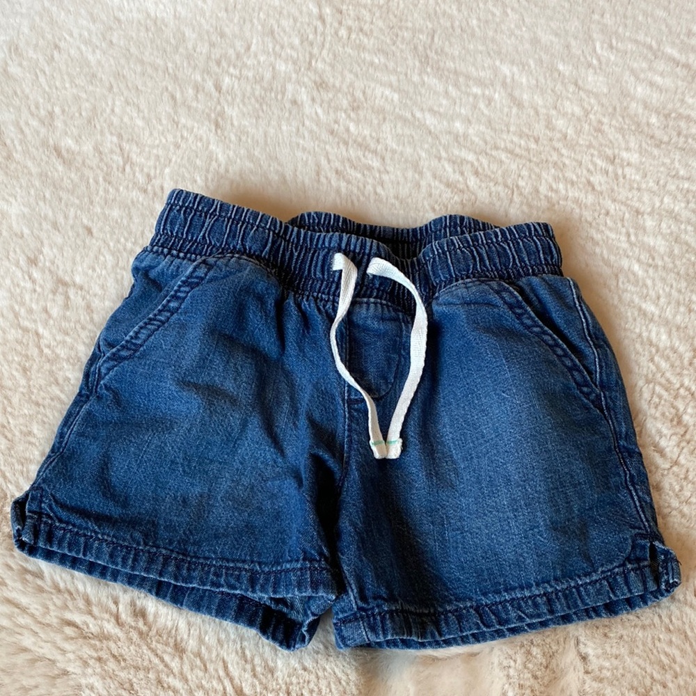 Cat & Jack Girls’ Pull-On Dark Wash Jean Shorts XS (4/5) - Target
